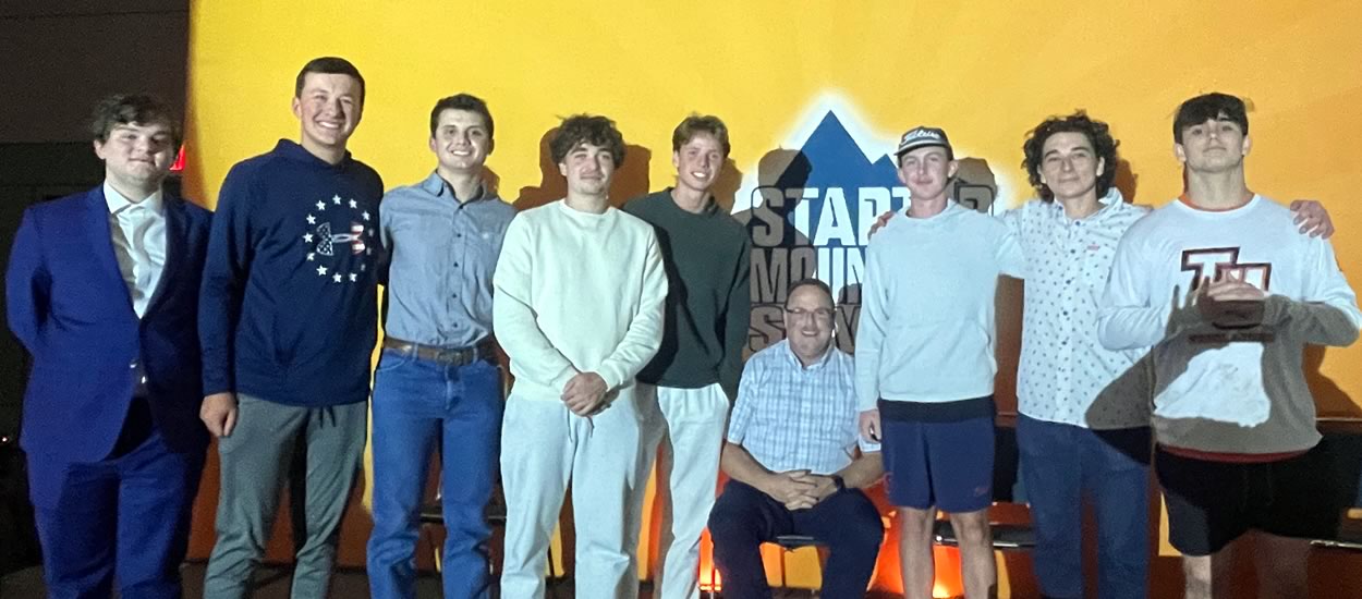 Students at group event